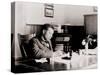 Booker T. Washington, Writing at His Desk-null-Stretched Canvas