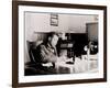 Booker T. Washington, Writing at His Desk-null-Framed Photo