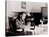 Booker T. Washington, Writing at His Desk-null-Stretched Canvas