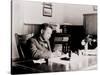 Booker T. Washington, Writing at His Desk-null-Stretched Canvas