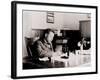 Booker T. Washington, Writing at His Desk-null-Framed Photo