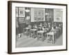 Bookkeeping Class for Men, Blackheath Road Evening Institute, London, 1914-null-Framed Photographic Print