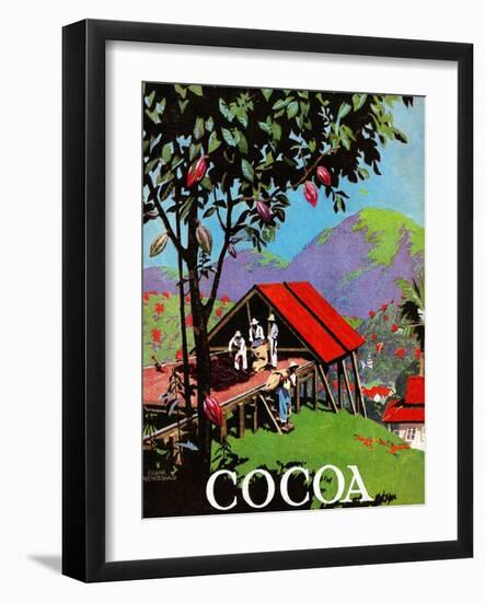 Booklet Overs The Cultivation Of Chocolate In The South American Jungle-Cadbury-Framed Art Print