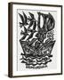 Bookplate Depicting a Boat-null-Framed Giclee Print