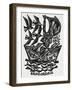 Bookplate Depicting a Boat-null-Framed Giclee Print