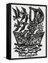 Bookplate Depicting a Boat-null-Framed Stretched Canvas