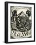 Bookplate Depicting a Row Boat-null-Framed Giclee Print