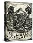 Bookplate Depicting a Row Boat-null-Stretched Canvas