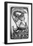 Bookplate Depicting a Sailing Boat-null-Framed Giclee Print