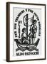 Bookplate Depicting a Sailing Boat-null-Framed Giclee Print