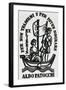 Bookplate Depicting a Sailing Boat-null-Framed Giclee Print