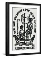 Bookplate Depicting a Sailing Boat-null-Framed Giclee Print