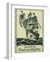 Bookplate Depicting a Sailing Boat-null-Framed Giclee Print