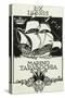 Bookplate Depicting a Sailing Boat-null-Stretched Canvas