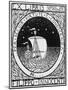 Bookplate Depicting a Sailing Boat-null-Mounted Giclee Print