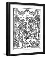 'Bookplate of Willibald Pirkheimer', c1502-1503, (1906)-Albrecht Durer-Framed Giclee Print