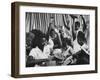 Books for a School Library Being Unpacked by New Jersey High School Kids on the Librarian's Holiday-null-Framed Photographic Print