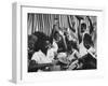 Books for a School Library Being Unpacked by New Jersey High School Kids on the Librarian's Holiday-null-Framed Photographic Print