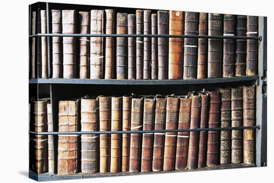 Books in Marsh's Library, Oldest Public Library in Ireland, Founded in 1701, Dublin, Ireland-null-Stretched Canvas