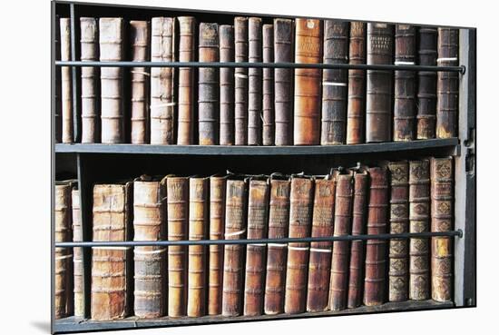 Books in Marsh's Library, Oldest Public Library in Ireland, Founded in 1701, Dublin, Ireland-null-Mounted Photographic Print