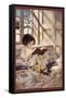 Books in Winter-Jessie Willcox-Smith-Framed Stretched Canvas