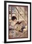 Books in Winter-Jessie Willcox-Smith-Framed Art Print