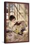 Books in Winter-Jessie Willcox-Smith-Stretched Canvas