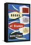 Books of Stamps Save Time-Leonard Beamont-Framed Stretched Canvas