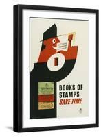 Books of Stamps Save Time-Kenneth Bromfield-Framed Art Print