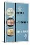 Books of Stamps Save Time-Leonard Beaumont-Stretched Canvas