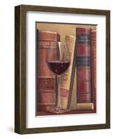 Books of Wine-James Wiens-Framed Art Print