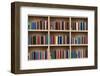 Books on a Wooden Shelfs.-donatas1205-Framed Photographic Print