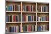 Books on a Wooden Shelfs.-donatas1205-Mounted Photographic Print