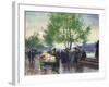 Books Sellers on the Banks of the Seine-Victor Gabriel Gilbert-Framed Giclee Print