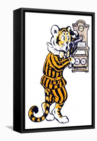 Books, Tiger Tim, Phone-null-Framed Stretched Canvas