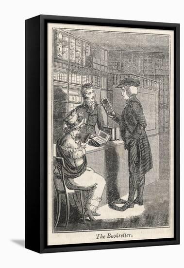 Bookseller 1827-null-Framed Stretched Canvas