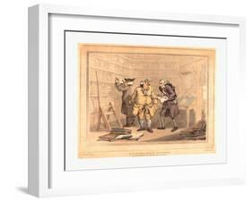 Bookseller and Author, 1784, Hand-Colored Etching and Aquatint, Rosenwald Collection-Thomas Rowlandson-Framed Giclee Print