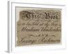 Booksellers, Abraham Vandenhoeck and George Richmond, Trade Card-null-Framed Giclee Print