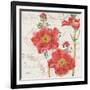 Bookshelf Botanical V-Katie Pertiet-Framed Art Print