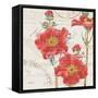 Bookshelf Botanical V-Katie Pertiet-Framed Stretched Canvas