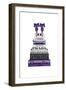 Bookstack Purple II-Amanda Greenwood-Framed Art Print