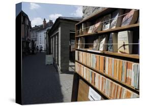 Bookstalls, Hay on Wye, Powys, Mid-Wales, Wales, United Kingdom-David Hughes-Stretched Canvas