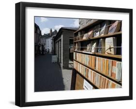Bookstalls, Hay on Wye, Powys, Mid-Wales, Wales, United Kingdom-David Hughes-Framed Photographic Print