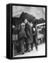 Bookstalls of the Farringdon Road Market, London, 1926-1927-Walter Benington-Framed Stretched Canvas