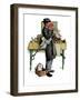 "Bookworm", August 14,1926-Norman Rockwell-Framed Premium Giclee Print