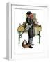 "Bookworm", August 14,1926-Norman Rockwell-Framed Premium Giclee Print