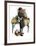 "Bookworm", August 14,1926-Norman Rockwell-Framed Giclee Print