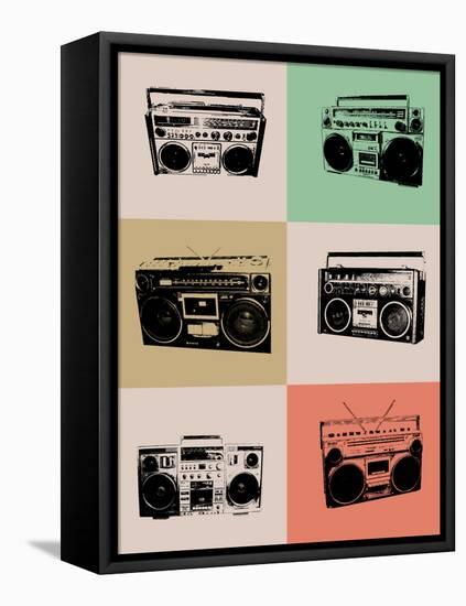 Boom Box Poster-NaxArt-Framed Stretched Canvas