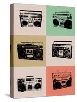 Boom Box Poster-NaxArt-Stretched Canvas