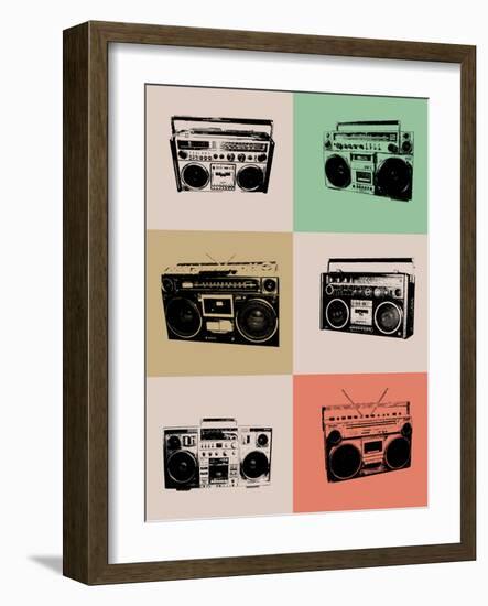 Boom Box Poster-NaxArt-Framed Art Print